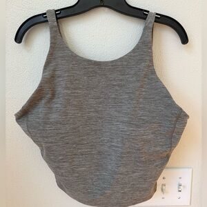 Lululemon High Neck Align Tank - Heathered Rover / Grey - Size 14